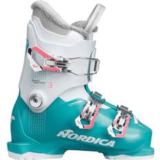 Nordica Downhill Skiing Nordica Girl's Speedmachine Alpine-Touring-ski-Boots, LightBlue/White/Pink, 22.5