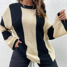 Shein Plus Two Tone Drop Shoulder Sweater