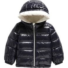 Polyamide Outerwear Children's Clothing Moncler Baby Aslan Down Jacket - Navy (390967-77D)