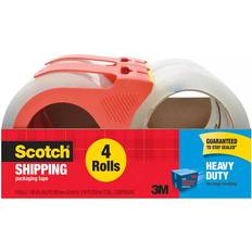 Scotch Shipping, Packing & Mailing Supplies Scotch Heavy Duty Packaging Tape: 1.88 in. x 54.6 yds. Clear 4-rolls 2 dispensers