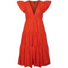 Vero Moda Jarlotte Dress - Spicy Orange