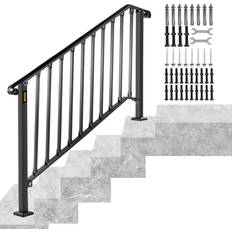 Space Saving Stairs Vevor Handrail Picket #4 Fits 4 or 5 Steps Matte Black