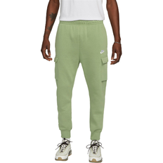 Nike Men's Sportswear Club Fleece Cargo Pants - Oil Green/White
