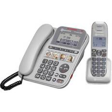 Amplicomms PowerTel 2880 DECT stor knapp telefon grå