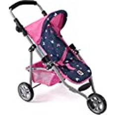 BAYER CHIC 2000 Puppenbuggy LOLA Butterfly navy-pink rosa/pink