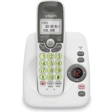 Vtech vg104 dect 6.0 cordless phone for home with answering machine,white/grey