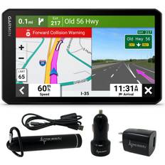 GPS & Sat Navigations Garmin DriveCam 76, Large, Easy-to-Read 7” GPS car Navigator, Built-in Dash Cam, Automatic Incident Detection, High-Resolution Birdseye Satellite Imagery with Wearable4U Power Pack Bundle