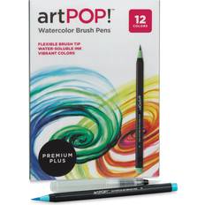 Prima Watercolor Pencils Basic 12 And Kingart Watercolor Brush Markers 36