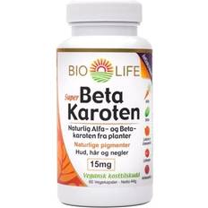E-vitaminer Kosttilskudd Bio Life Beta-Carotene Capsules 15mg 60 st