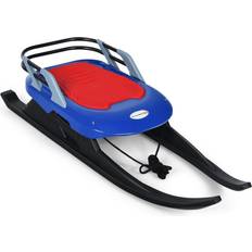 Sleds Costway Kids' Frost-Resistant Folding Metal Snow Sled