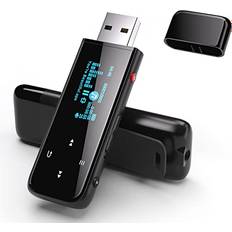 32gb usb mp3 player with clip, pecsu portable audio music player for sports r