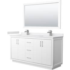 Vanity Units for Double Basins Wyndham Collection WCF1111-66D-VCA-M58 Icon Standing Double