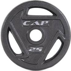 Cap Barbell Barbell Bars Cap Barbell Olympic Grip Weight Plate, Single, Black, 5 Pound