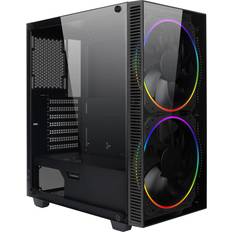 Gamemax Case Mid-Tower with Tempered Glass Side 2x200mm ARGB Fans Included