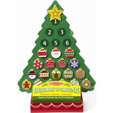 Toys Advent Calendars Melissa & Doug Countdown to Christmas Wooden Seasonal Calendar