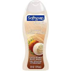 Bottle Body Scrubs Softsoap Exfoliating Scrub Body Wash Coconut Butter Scent 20fl oz