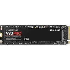 Samsung 4tb ssd Hard Drives Samsung 990 PRO M.2 2280 4TB PCI-Express Gen 4.0 x4, NVMe 2.0 V7 V-NAND 3bit MLC Internal Solid State Drive SSD MZ-V9P4T0B/AM. Non-Heatsink