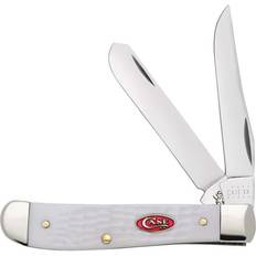 Knife Protections Case Cutlery W. R. & Sons Co SparXX White Synthetic Standard Jig Mini Trapper Pocket Knife