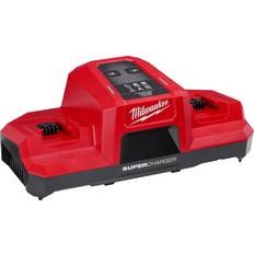 Milwaukee Chargers Batteries & Chargers Milwaukee M18 Dual Bay Simultaneous Super Charger