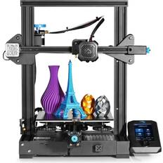 3D-Printers SainSmart Official Creality Ender 3 V2 3D Printer, Upgraded Ender 3 3D Printer with Carborundum Glass Bed, Silent Motherboard and MeanWell Power Supply, Build Volume 220 x 220 x 250 mm