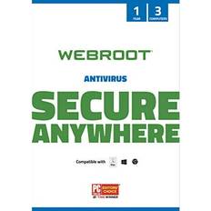 Office Software Webroot Antivirus Software 2022 3 Device 1 Year Keycard Delivery for PC/Mac