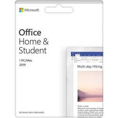 Office Software Microsoft Office Home & Student 2019 1 Device Product Key Card Mac Windows