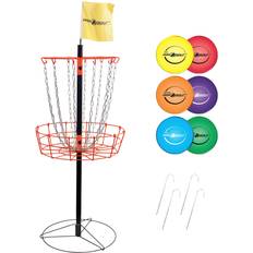 Disc Golf Park & Sun Sports Portable Disc Golf Basket and Disc Set