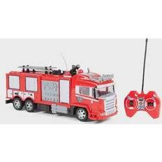 RC Work Vehicles World Tech Toys Remote Control Fire Rescue Truck, Multicolor