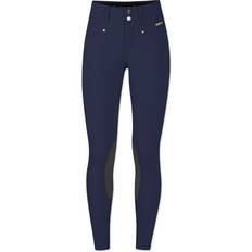 Polyurethane Children's Clothing Kerrits Kid's Crossover II Knee Patch Breeches - Navy