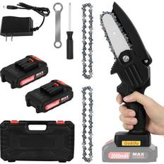 Cordless mini chainsaw Garden Power Tools Bed Bath & Beyond Battery Powered Mini Cordless Chainsaw 4 inch Carry Box