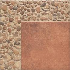 Floor Tiles "Merola Tile Castellon 18"" 18"" Ceramic Concrete Look Wall & Floor Tile Ceramic H 18.0 W 0.33 D