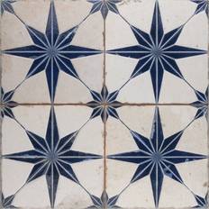 Merola Tile Kings Star Luxe Blue 17-5/8" 17-5/8" Ceramic and Wall Tile