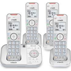 VTech IS8151-5 Super Long Range 5 Handset DECT 6.0 Cordless Phone for Home  with Answering Machine, 2300 ft Range, Call Blocking, Bluetooth, Headset