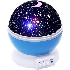 Kid's Room Gabba Goods Baby Nursery Moon Star 360 Degree Night Light