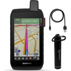 Garmin Handheld GPS Units Garmin Montana 700i Rugged GPS Touchscreen Navigator 010-02347-10 with Wearable4U Power Bank Bundle