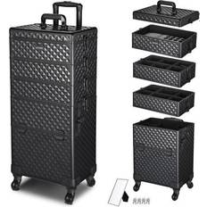 Beauty Cases BYOOTIQUE 4in1 Rolling Makeup Case Cosmetic Train Case Organizer Artist