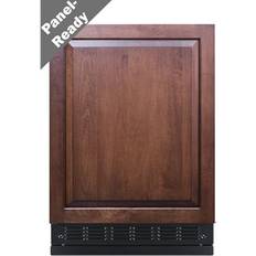 Fridges Summit Wide Refrigerator-Freezer Panel Not Included Black, Brown