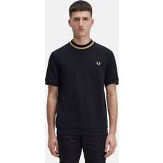 Fred Perry Clothing Fred Perry Neck Pique T-Shirt Black