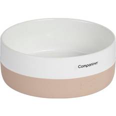Companion ceramic feeding bowl with silicon