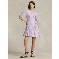Polo Ralph Lauren Dresses Polo Ralph Lauren cotton wrap minidress purple