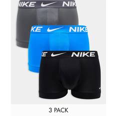 Nike 3P Everyday Essentials Micro Trunks Grå/Blå polyester Herre