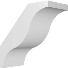 Ekena Millwork Funston Architectural Grade PVC Knee Brace, White