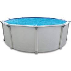 Pool Care Aquarian Fuzion 21 ft. x 52 in. Round Above Ground Swimming Pool, Blue