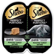 Sheba Perfect Portions In Natural Juices Premium Cat Food Roasted Turkey Entrée