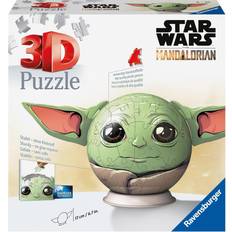 Star Wars 3D-puslespill Ravensburger 3D Puzzle Star Wars Stitch Mandalorian Grogu 72 Pieces