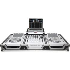 DJ Mixers ProX Flight Case DJ Coffin for Pioneer Mixer DJM-900NXS2 and 2 CDJ-3000 W-Wheels and Laptop Shelf