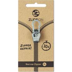 Hvite Datavesker ZlideOn Narrow Zipper XL, Silver, XL