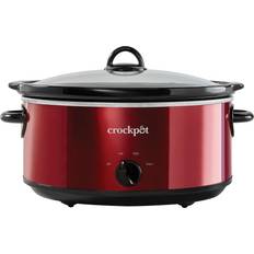 New! Betty Crocker Slow Cooker with a Travel Bag, 5-Quart, Red, BC