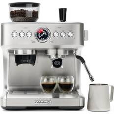Calphalon Compact Espresso Machine, Home Espresso Machine with Milk Frother, Stainless Steel