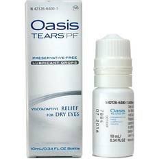 Oasis tears pf preservative-free lubricant eye drops bottle